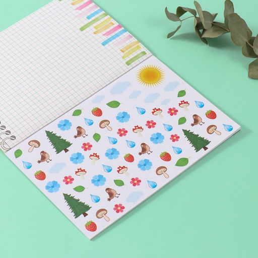 Наклейки в книжке «Посчитай-ка», 3 фона, 20.7×14.2 см