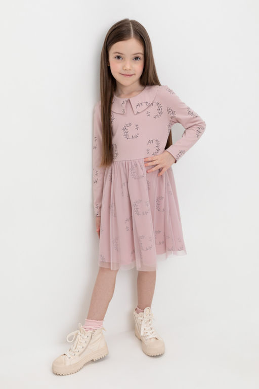 Crockid _ КР 5916/розово-сиреневый,веточки к525 платье для дев