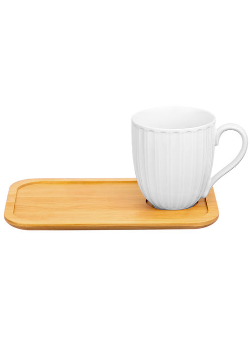 Набор кружек с блюдцами д/ десерта 4 пр. 330 мл 12*8,5*9,5 см "Ампир"