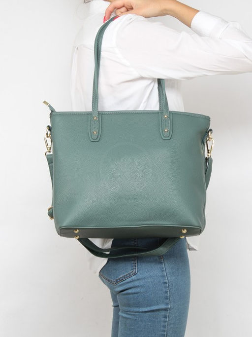 Сумка женская искусственная кожа YDR-3196, 1отд+карм/перег. зеленый SALE 257515 - Adelia фото 10