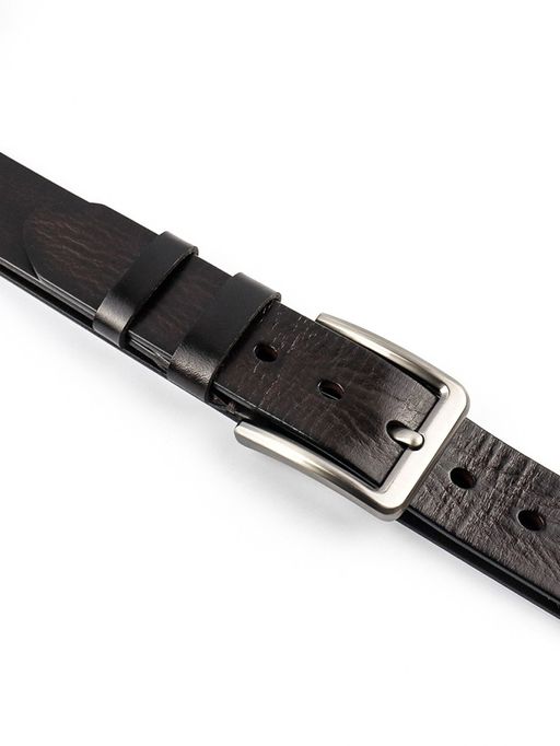 Мужской кожаный ремень Dierhoff ДРК 3056/1-40 Коричневый - Sergio valentini фото 10