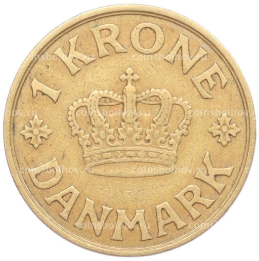 Монета 1 крона 1938 года Дания
