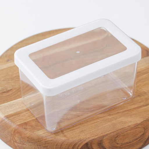 Ёмкость для хранения сыпучих продуктов IDEA «Степ», 1.1 л, 16×10×9.5 см, пластик, крышка белая