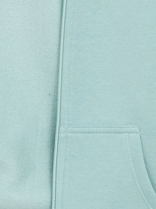 Uzun Kollu K?z ?ocuk Kal?n Fermuarl? Sweatshirt