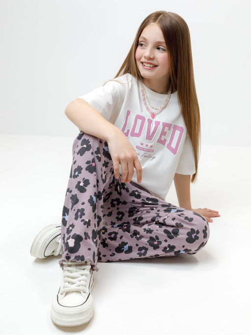 КР 400869/сиреневый 3304 Н091 к621 брюки для дев