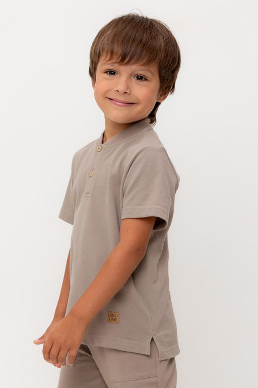 КР 302584-1/коричневый к554 фуфайка (футболка) для мал - Crockid фото 4