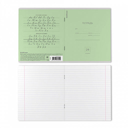 Цена за 160 шт. Тетрадь школьная ученическая ErichKrause Классика желтая, 24 листа, линейка (в плёнке по 10 шт.)  фото 29