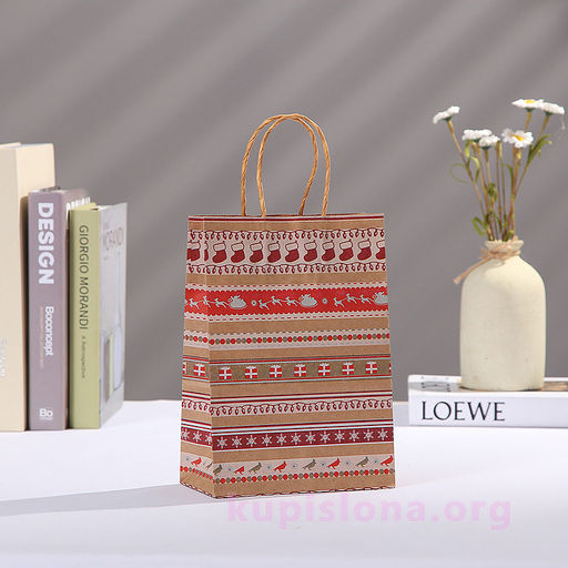 Подарочный пакет Christmas Eve средний - Купи слона фото 3