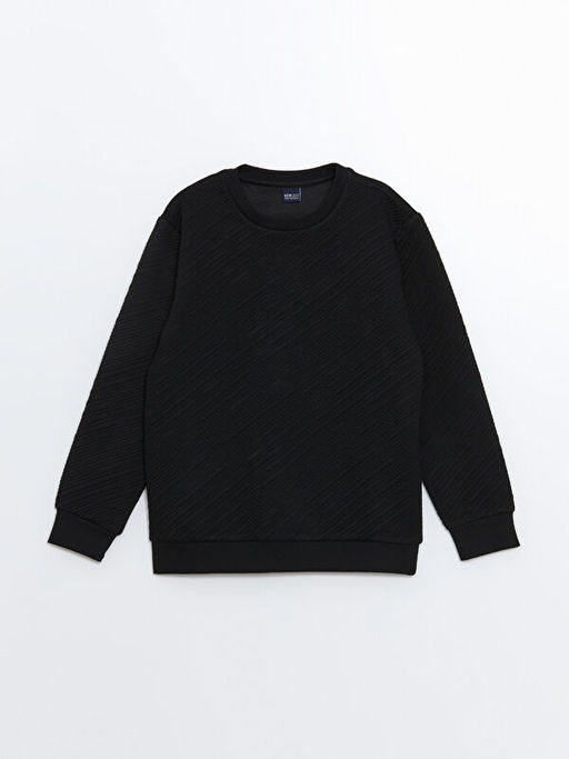 Bisiklet Yaka Erkek ?ocuk Sweatshirt