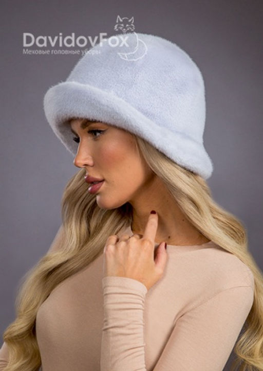 Шапка Шляпка экомех панама голубой