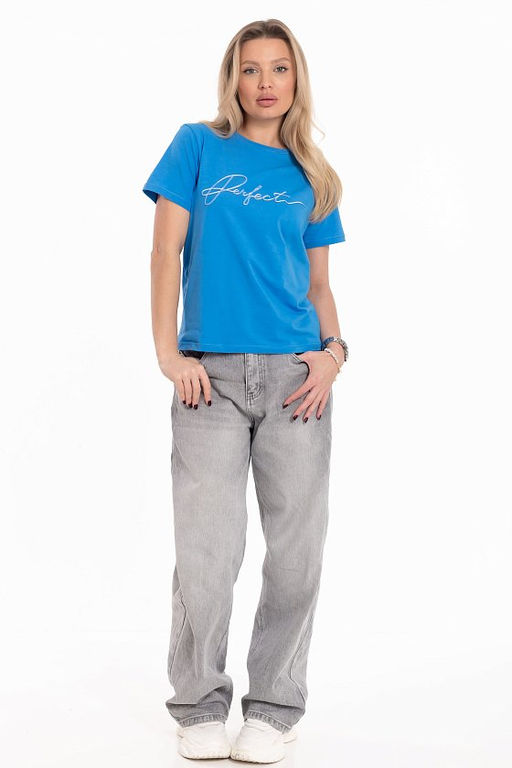 Футболка М325079Пб Голубой темный