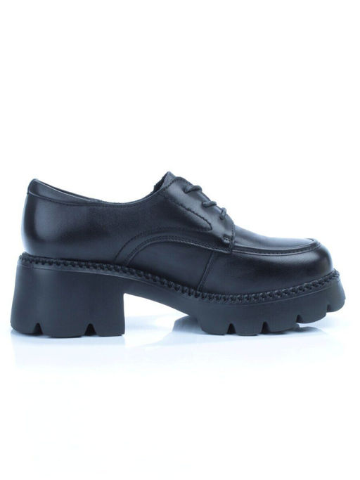 03-5935 BLACK Полуботинки женские (натуральная кожа)