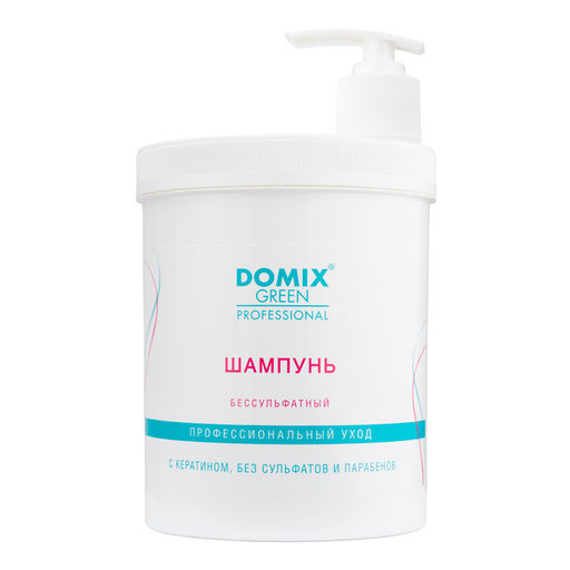Domix Green Professional Шампунь для волос бессульфатный, 1000 мл