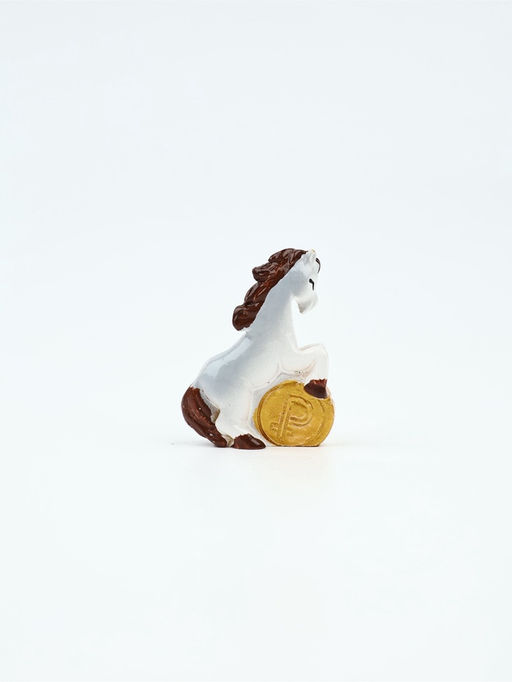 Сувенир новогодний «Фигурка лошадь 2026», набор 4 шт., полистоун