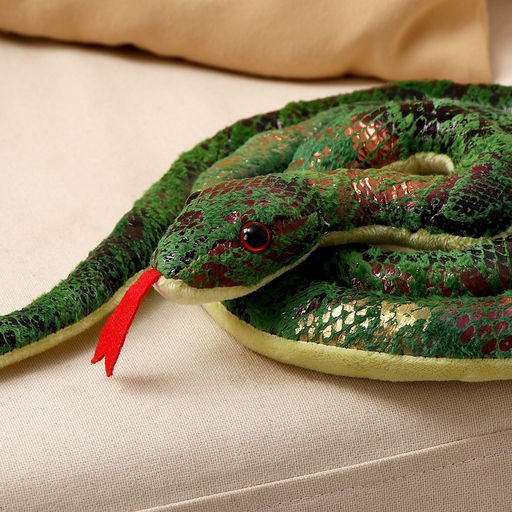 Мягкая игрушка Змея, 98 см, цвет зелёный - Simaland фото 3