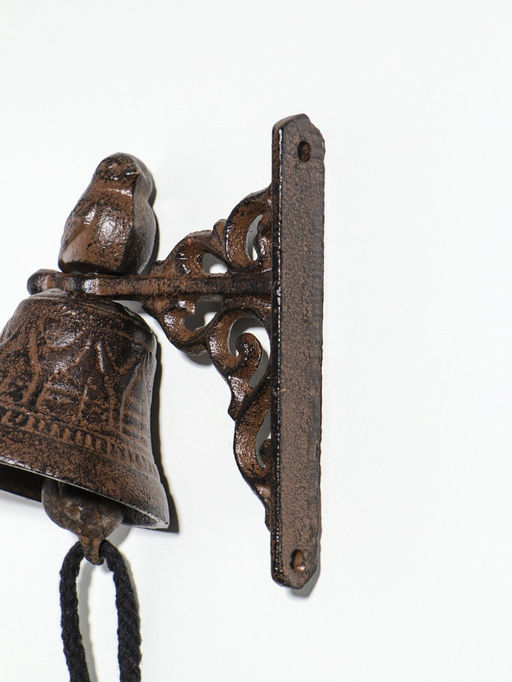 Колокол сувенирный чугун "Маленькая птичка" 11,5х7,5х12 см