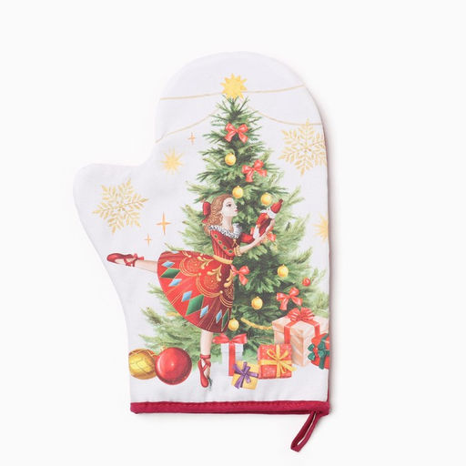 Варежка-прихватка Этель Щелкунчик 20х28 см, 100% хл, ватин 250 г/м2  фото 2