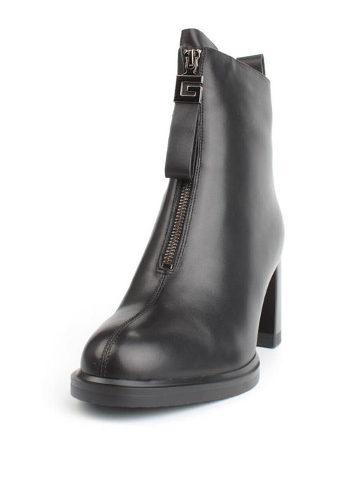 04-M3-L808 BLACK Ботильоны зимние женские (натуральная кожа, натуральный мех)