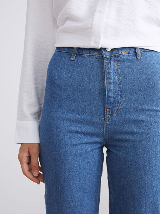 Straight Fit Kad?n Jean Pantolon