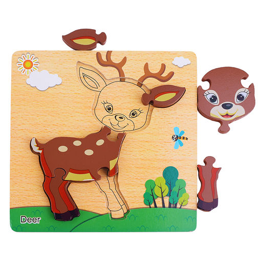 Пазл-вкладыш Олененок - Щепочка фото 3