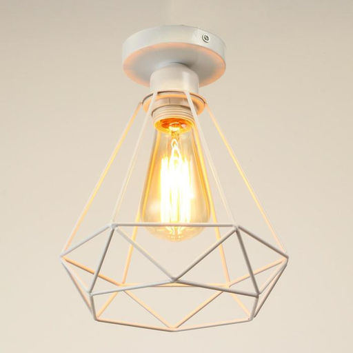 Люстра потолочная BayerLux «Адри», 1×60 Вт, E27, белый, 16×16×18 см