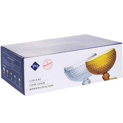 30851 Набор креманок 300 мл 6 шт ЯНТАРНЫЙ LR (х6) - Mayer&boch фото 4