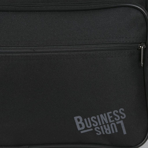 Сумка мужская Luris, 2 отдела на молнии, 2 наружных кармана, 40×16×28 см, чёрная