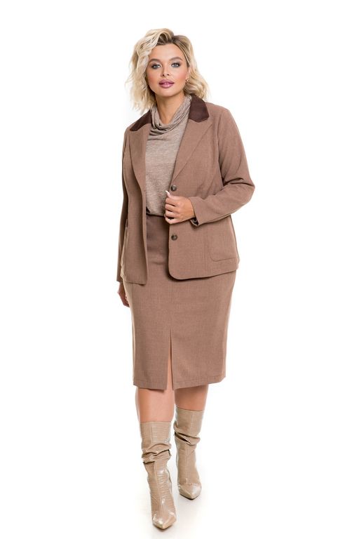 Жакет 1158 коричневый - Novita фото 5