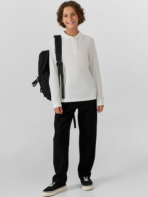 Поло для мальчиков белое - Mark formelle фото 6