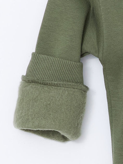 Bisiklet Yaka Uzun Kollu Bask?l? Erkek Bebek Sweatshirt - Waikiki фото 3