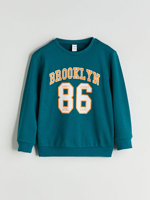 Bisiklet Yaka Erkek ?ocuk Sweatshirt