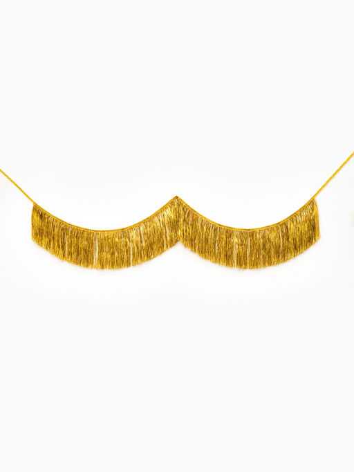 Гирлянда Бахрома, 2 метра, золотая