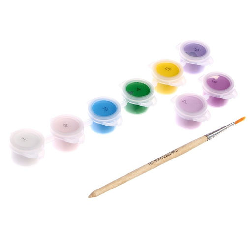 Картина по номерам Зеленоглазая девочка, 15 15 см - Школа талантов фото 4