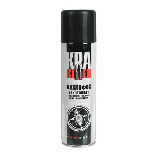 Цена за 2 шт. Аэрозоль от насекомых Дихлофос KRA Killer от ползающих насекомых, 230 мл