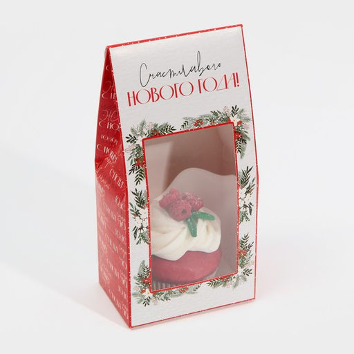 Цена за 5 шт. Коробка складная новогодняя «Счастливого Нового года», 9×19×6 см