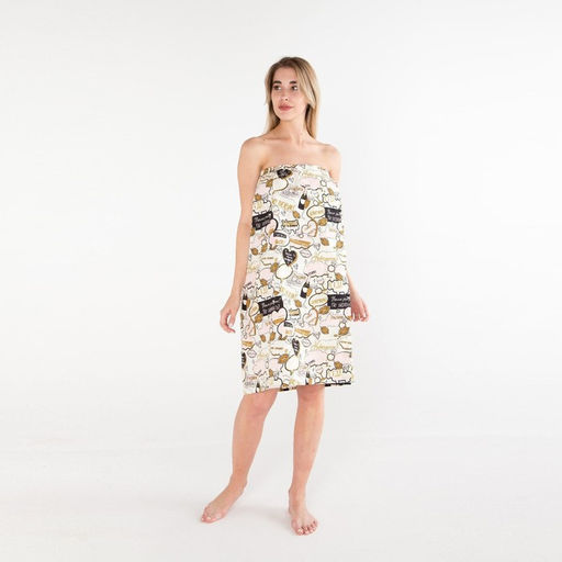 Полотенце банное Этель Девичник парео 80х144см, вафля 200г/м2, 100% хл  фото 3