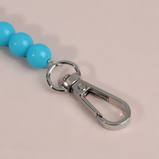 Ручка для сумки, бусы, d = 10 мм, 30 см, цвет голубой - Арт узор фото 3