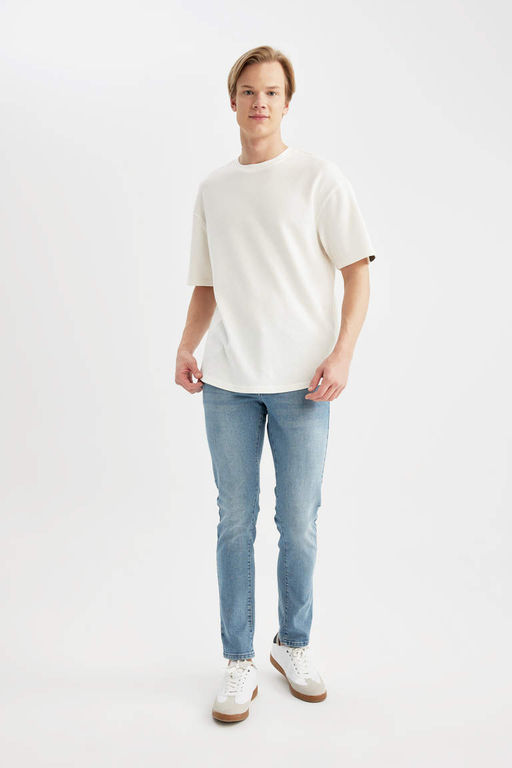 Джинсовые брюки скинни Carlo очень узкого кроя с нормальной талией и очень узкими штанинами - Defacto фото 2