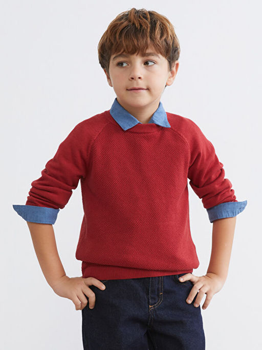 Erkek ?ocuk Basic Triko Kazak