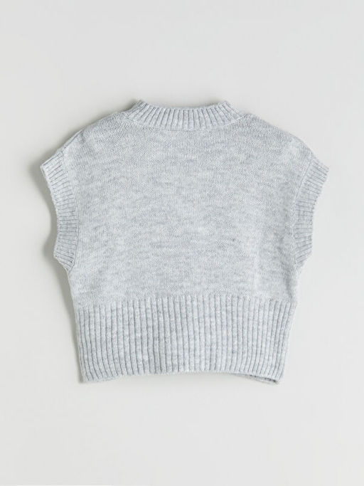 Yar?m Bal?k?? Yaka K?z ?ocuk Triko S?veter