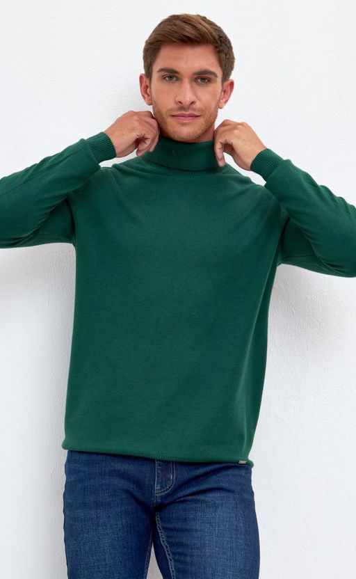 Водолазка мужская F121-01-868 зеленая - Fine joyce фото 9