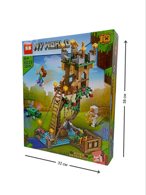 Конструктор "MY WORLD" 329 деталей (6039/FJ-3205) в коробке