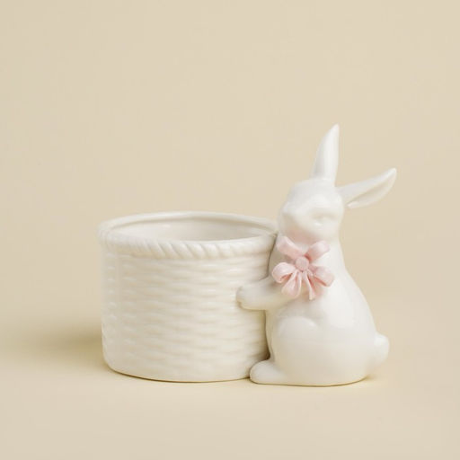 Конфетница SL Home Лесные кролики, 15?9?12.5 см, фарфор, белая - Simaland фото 2