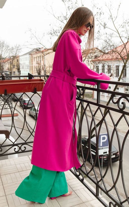 Пальто AURA 7024-176 фуксия  фото 2