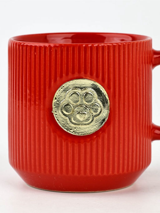 Кружка новогодняя керамическая Лапка, 350 мл