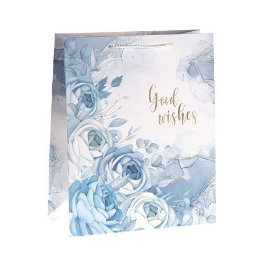 Цена за 12 шт. Пакет подарочный 26x32x12см Цветы / 3251L /уп 12/384/ - Галеонтрейд фото 5