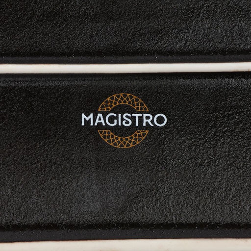 Блюдо для подачи Magistro Pietra lunare, 30×10 см, фарфор, чёрное