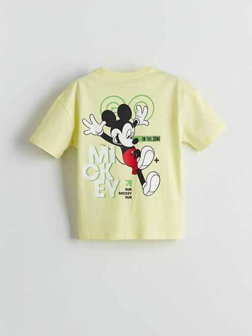 Mickey Mouse Bask?l? Erkek ?ocuk Ti??rt