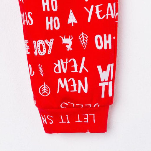 Штанишки Крошка Я Happy winter, рост 62-68 см, красный  фото 3