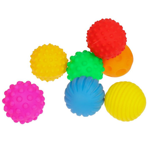 Подарочный набор развивающих тактильных мячиков «Новогодний подарок», 7 шт., Крошка Я